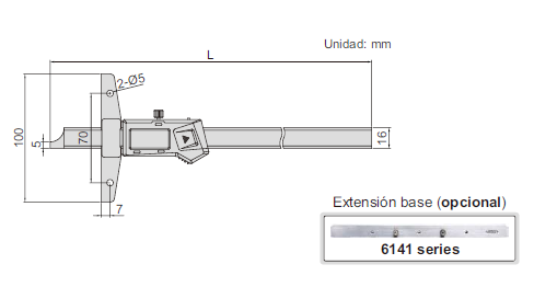 VERNIER DIGITAL DE PROFUNDIDAD 1147 - Imagen 2